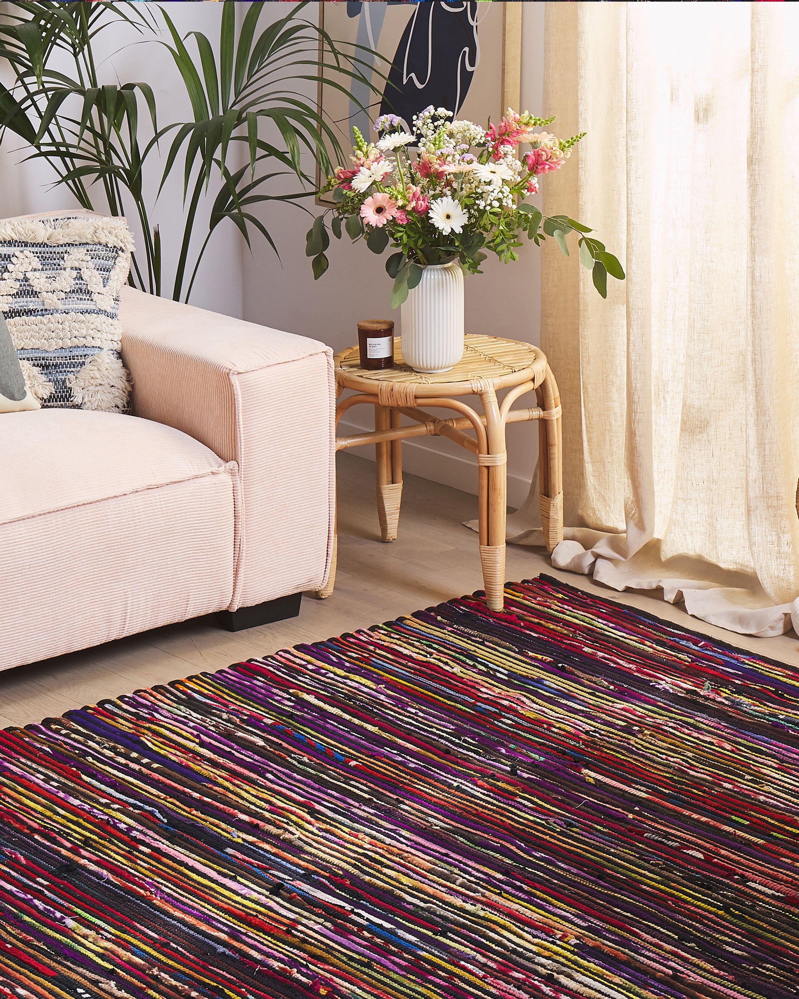 Beliani Tapis en Polyester Boho BARTIN  