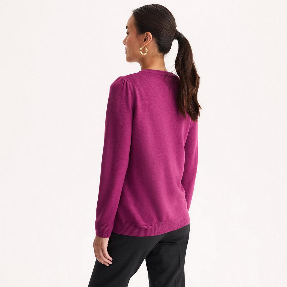 La Redoute Collections Cardigan tricoté doux col rond  
