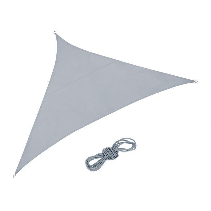 B2X Voile d'ombrage polyester triangulaire gris clair  