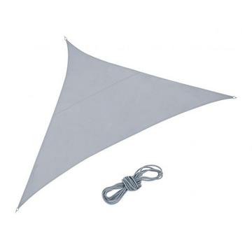 Voile d'ombrage polyester triangulaire gris clair