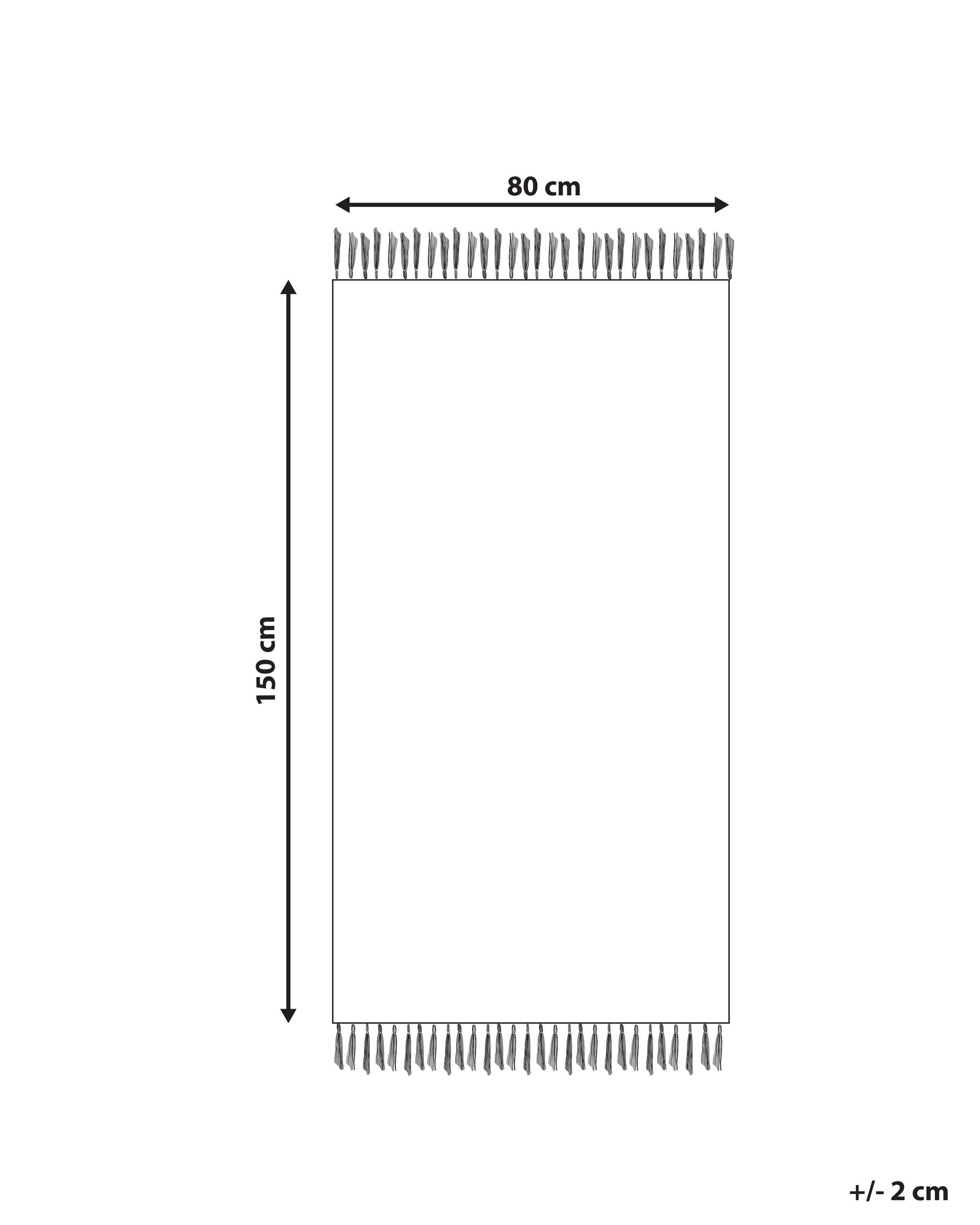 Beliani Outdoorteppich aus Kunststoff Klassisch TOZAKLI  