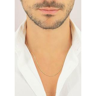 MUAU Schmuck  Collier gourmette or jaune 585, 1,7mm, 45cm 