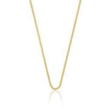 Collier gourmette or jaune 585, 1,7mm, 45cm