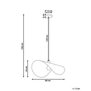 Beliani Lampe suspension en Métal Rétro KRISHNA  