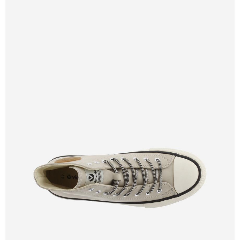 Victoria Tribu Sierra Double Faux Leder High-Top Sneakers  