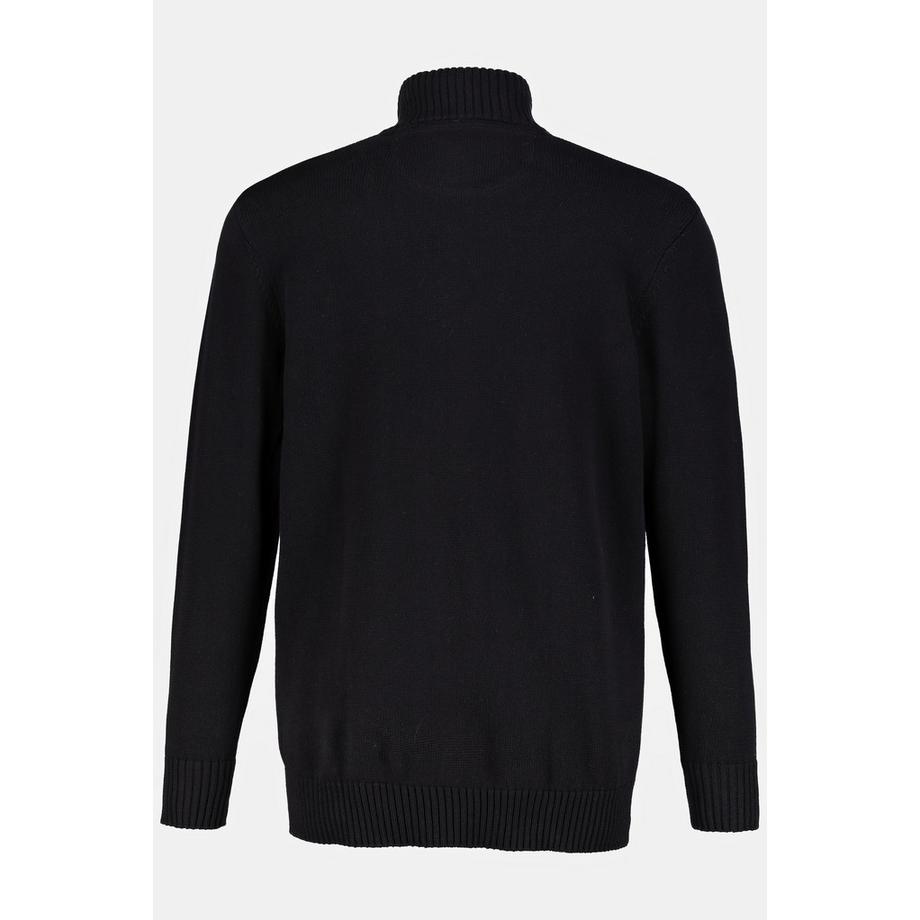 JP1880 Strickjacke Stehkragen Rippbündchen  