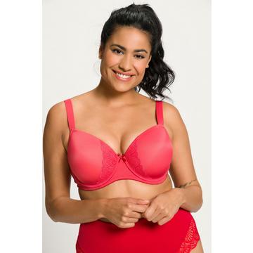 Reggiseno con ferretto, coppe morbide, pizzo sul retro e coppa B-E