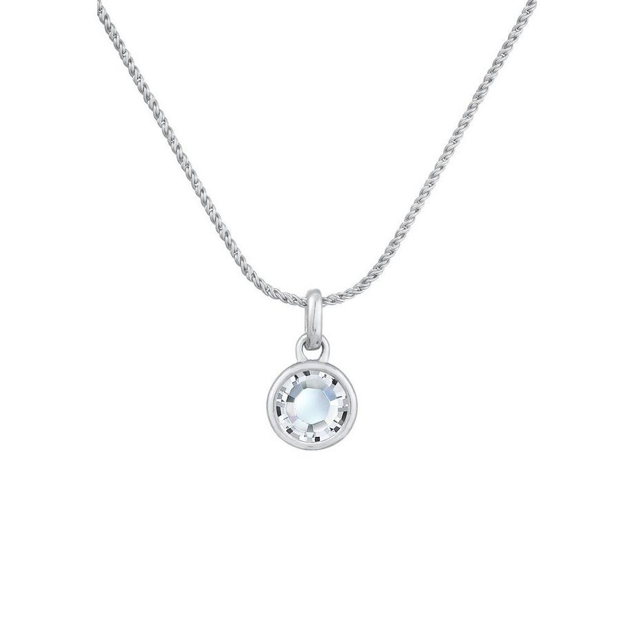 Elli  Collier Femmes Pendentif Solitaire Cordon Avec Cristal 