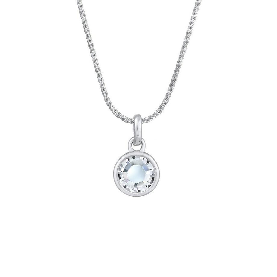 Collier Femmes Pendentif Solitaire Cordon Avec Cristal