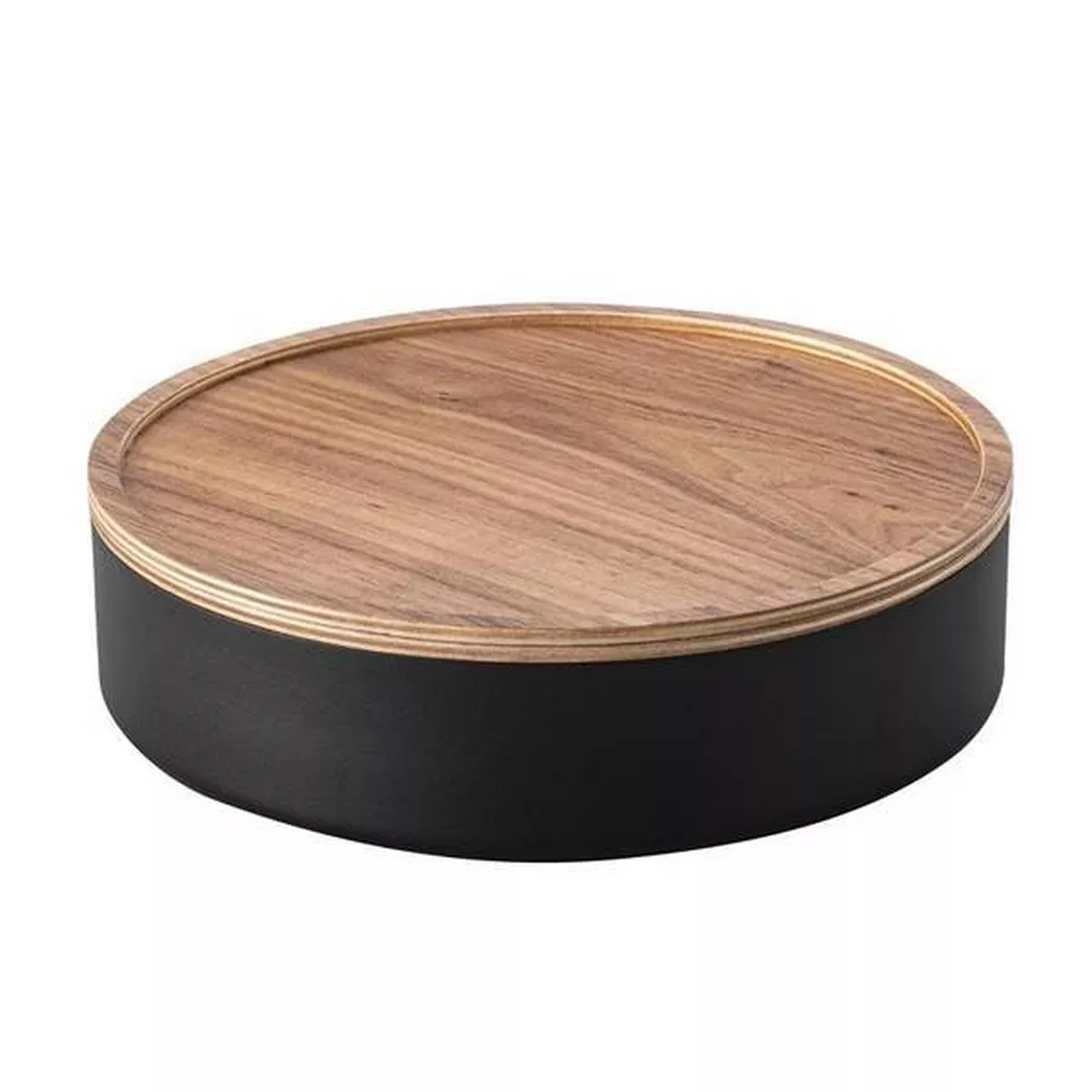 Yamazaki - Aufbewahrungsbehälter RIN, One Size, Schwarz