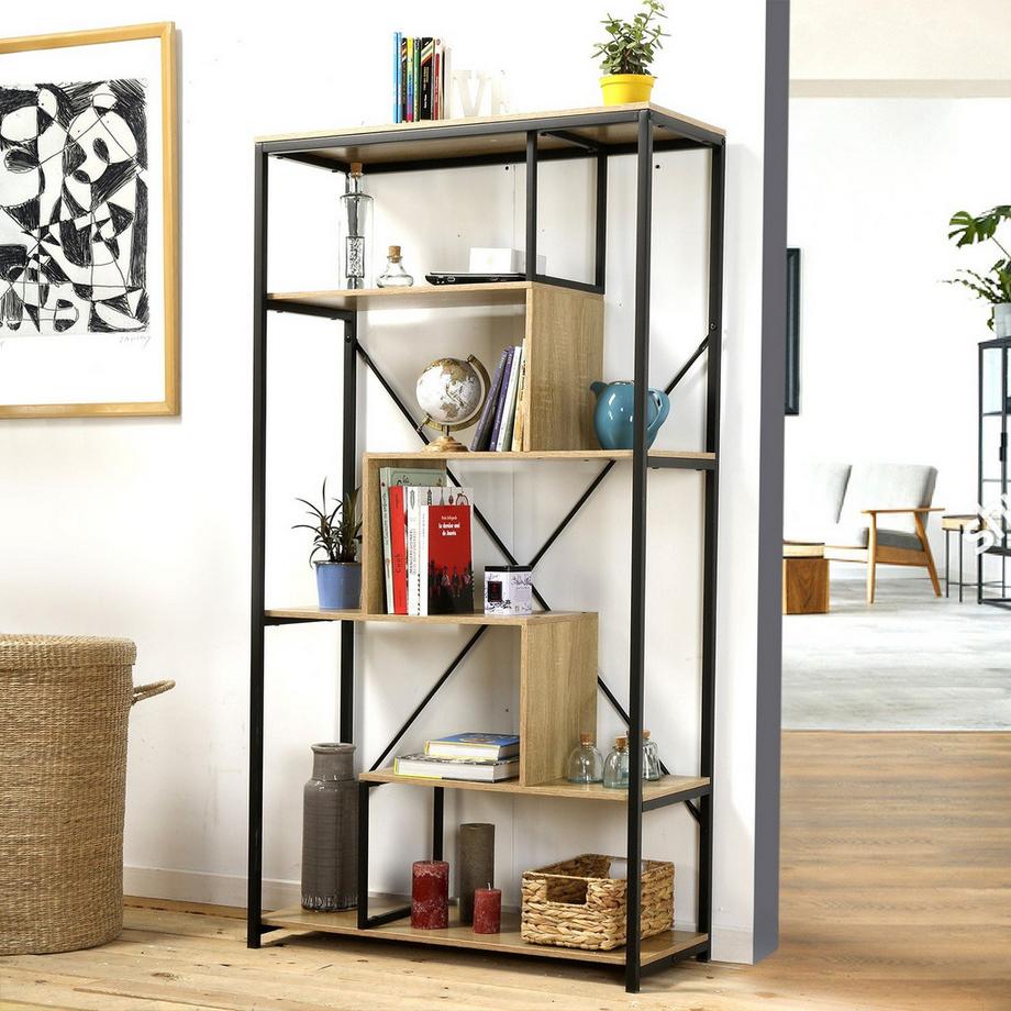 Calicosy Libreria con ripiani su 6 livelli H 160 cm  