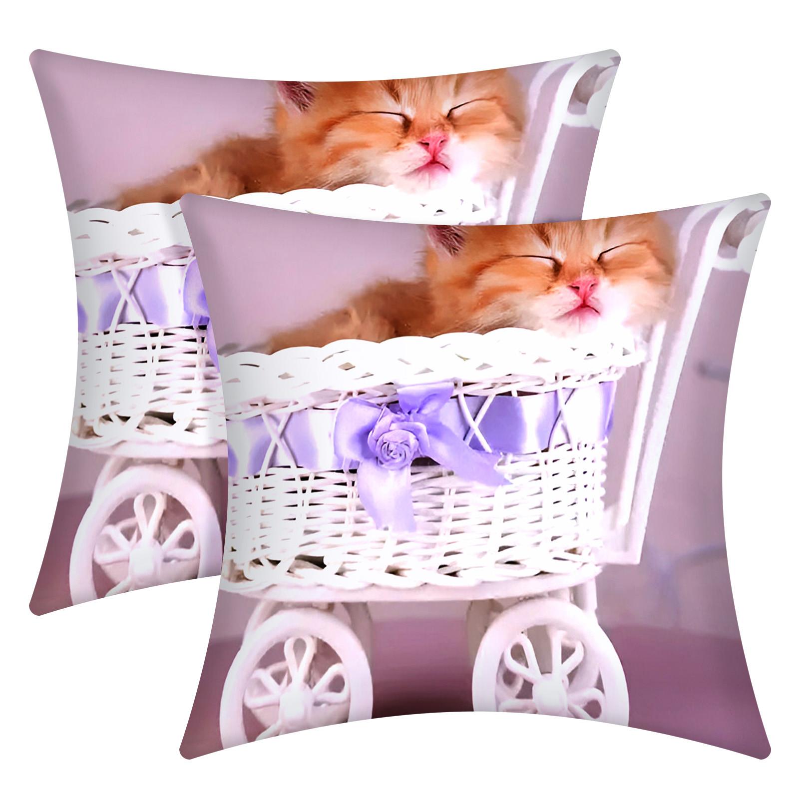 Avizar Set 2 copricuscini Kitten Basket  