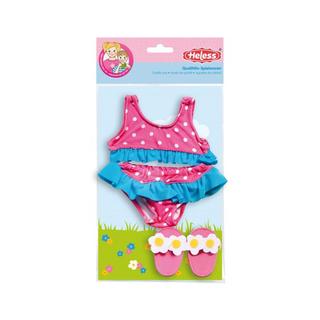 Heless  Puppenbikini mit Hausschuhen (35-45cm) 