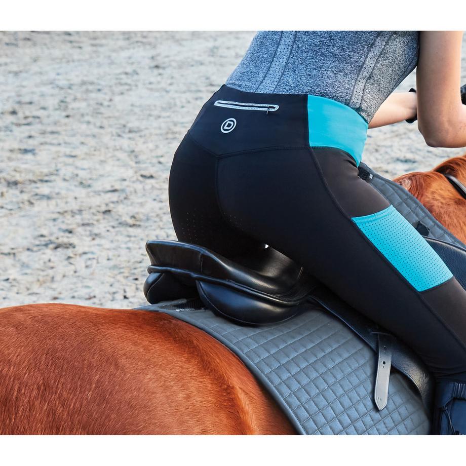 Weatherbeeta Power Performance Leggings da equitazione a vita media  