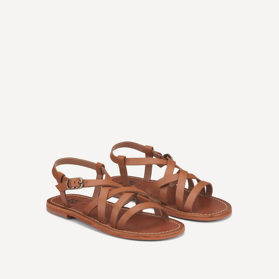 La Redoute Collections Sandali in pelle con cinturino  