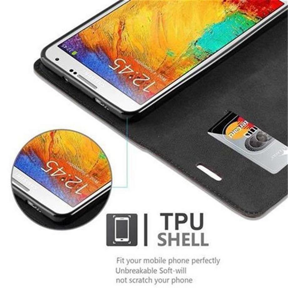 Cadorabo  Housse compatible avec Samsung Galaxy NOTE 3 - Coque de protection avec fermeture magnétique, fonction de support et compartiment pour carte 