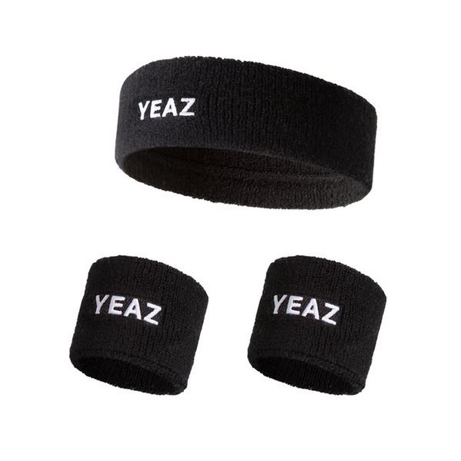 YEAZ  FAME Bandeau frontal et bandeaux de poignets - black magic 