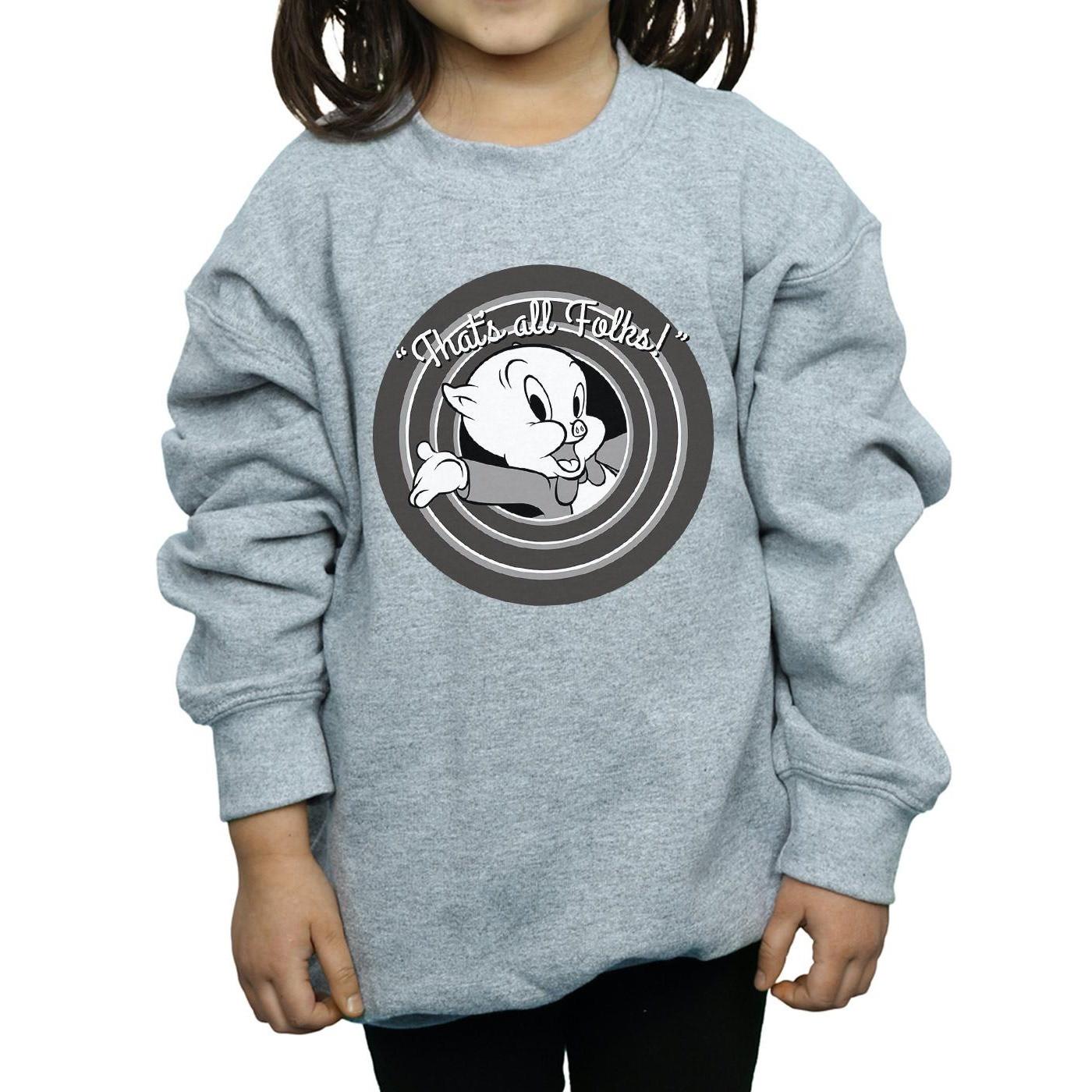 LOONEY TUNES  Porky Pig That´s All Folks Sweatshirt 