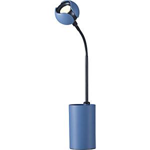 Hansa Lampe de table à diodes LED FLOWER, hauteur 475 mm, bleu pigeon.  