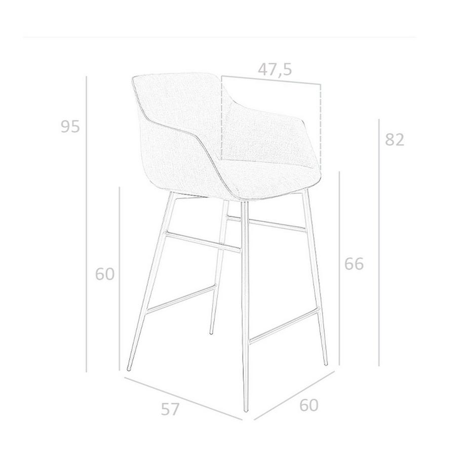 ANGEL CERDA Hocker ausem Stoff  