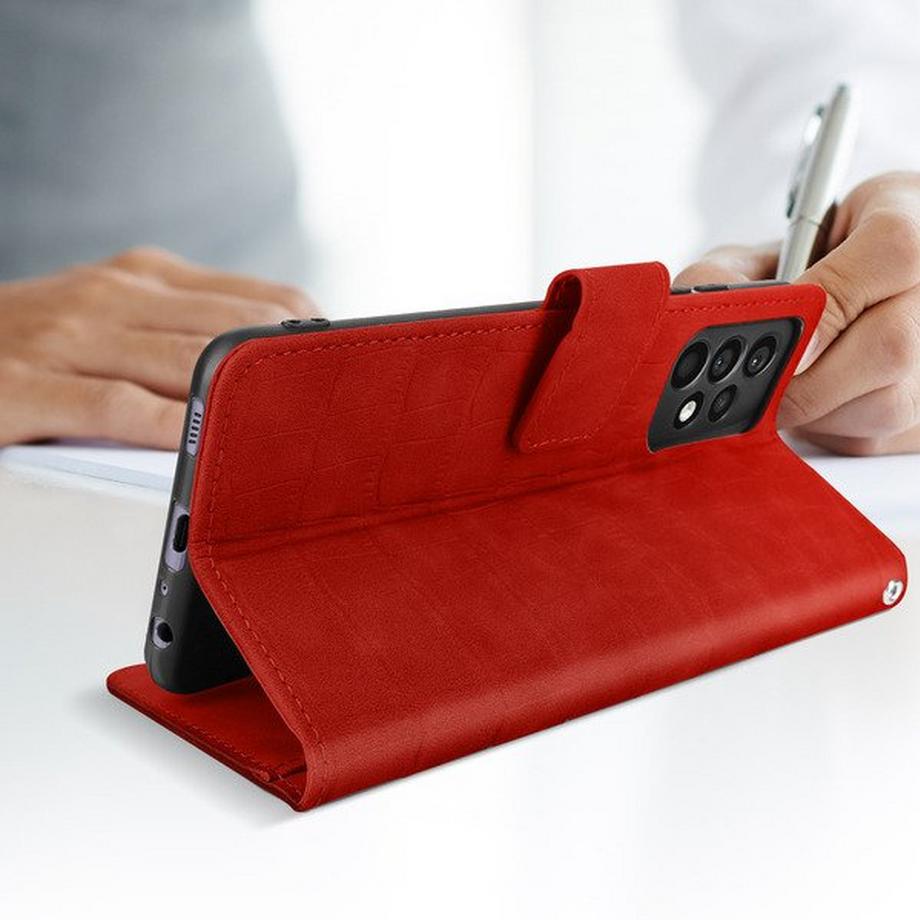 Avizar  Krokodil-Leder Optik Hülle Samsung A72 