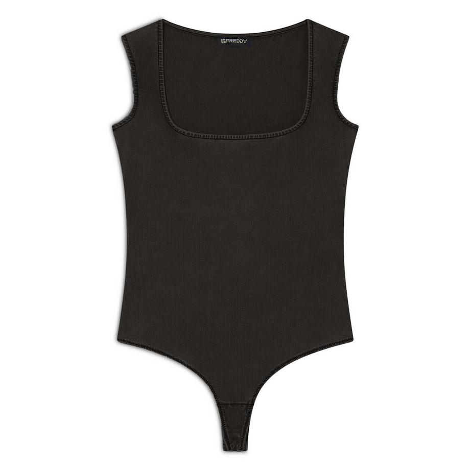 FREDDY S25WTWY3 Ärmelloser Body mit eckigem Ausschnitt  