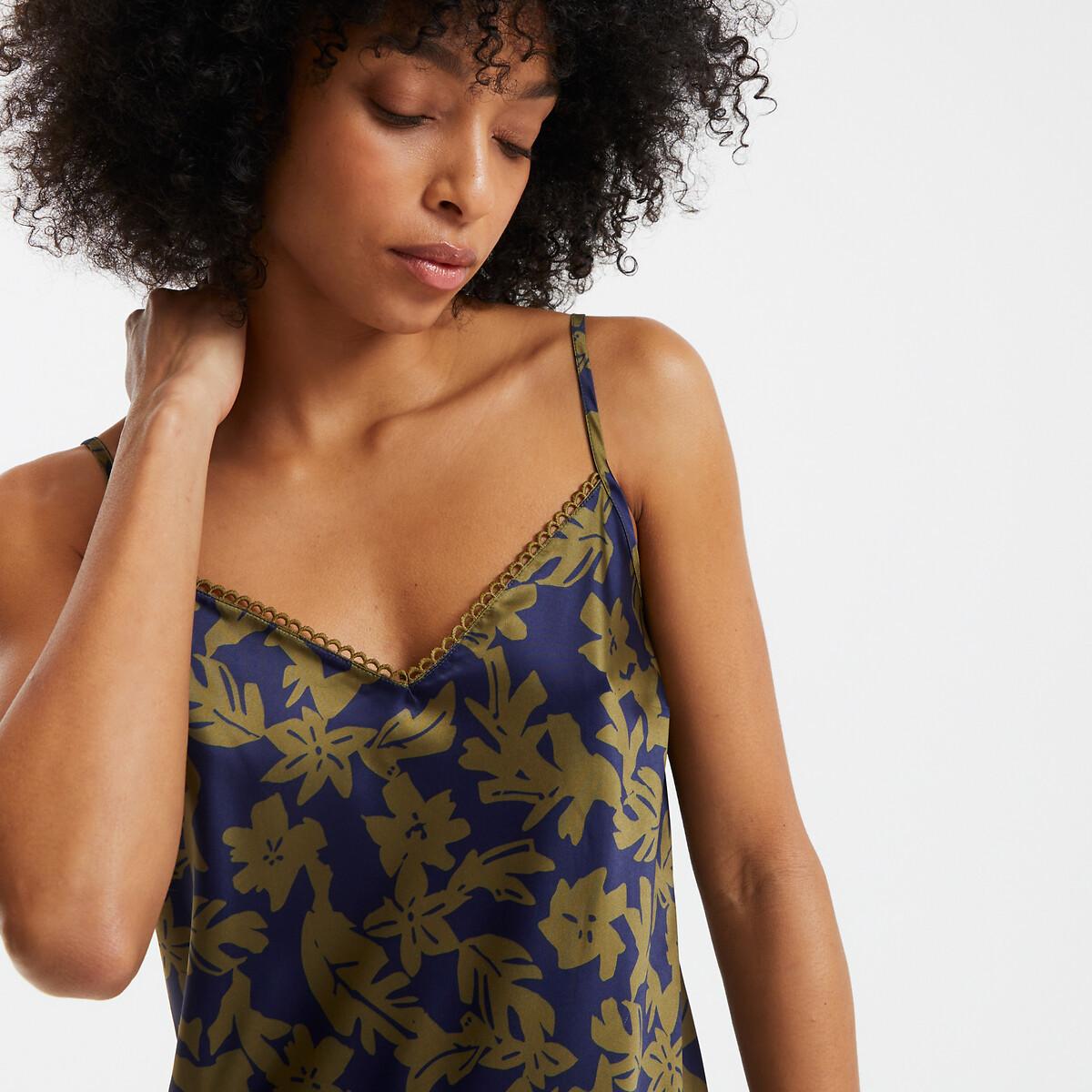 La Redoute Collections Satin Negligé mit Blumenprint  