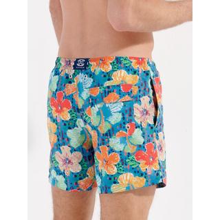 HOM Oleander Pantaloncini da bagno con motivo floreale  
