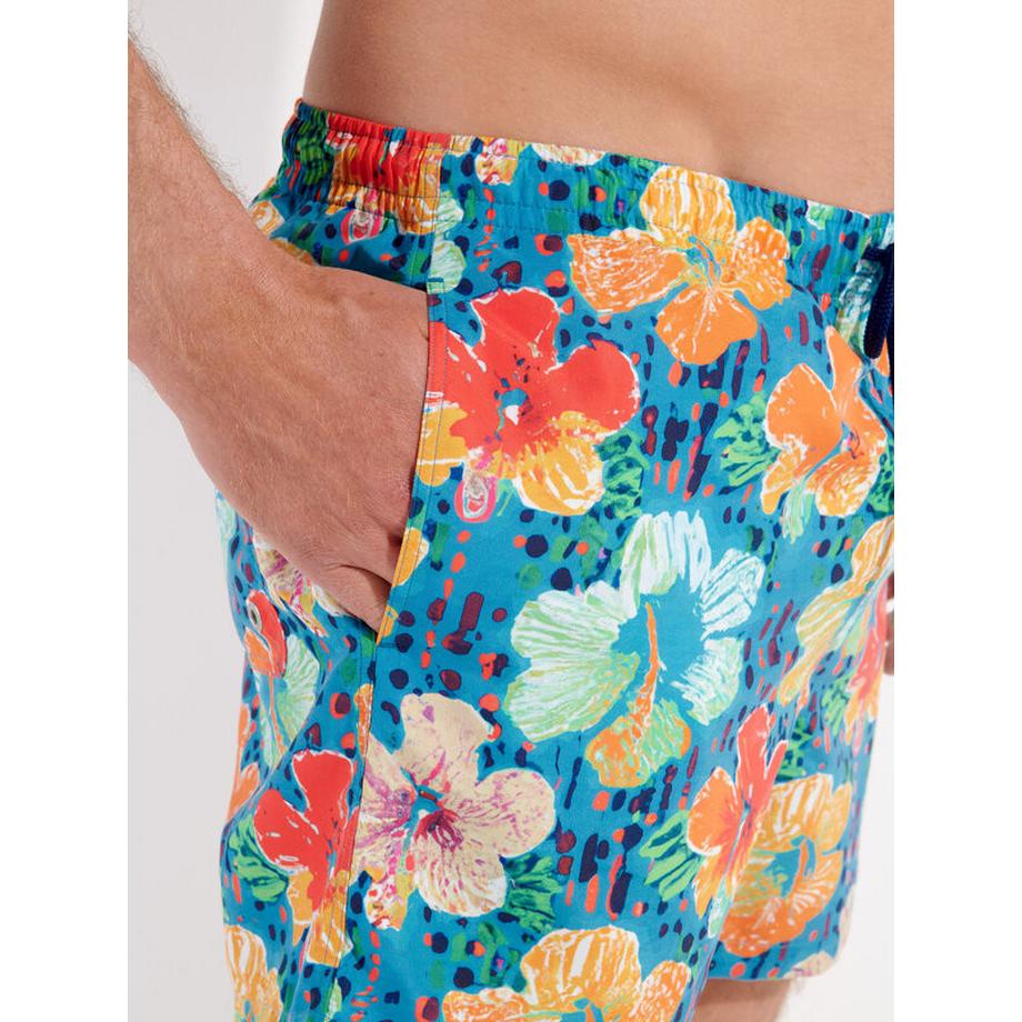 HOM Pantaloncini da bagno Oleander Stampa Floreale  