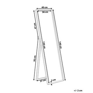 Beliani Miroir sur pied en Matière synthétique Moderne TORCY  