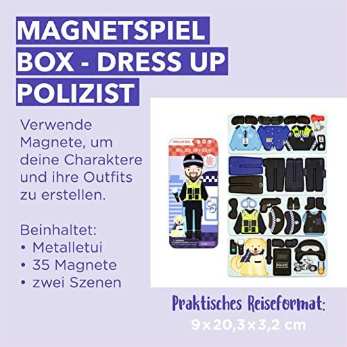 Activity-board  Magnetspiel Box Dress Up – Polizist zum Ankleiden I Fördert Motorik + Fantasie I Ideal für Zuhause und als Reisespiel für Kinder I Magnet Spielzeug Kinder 