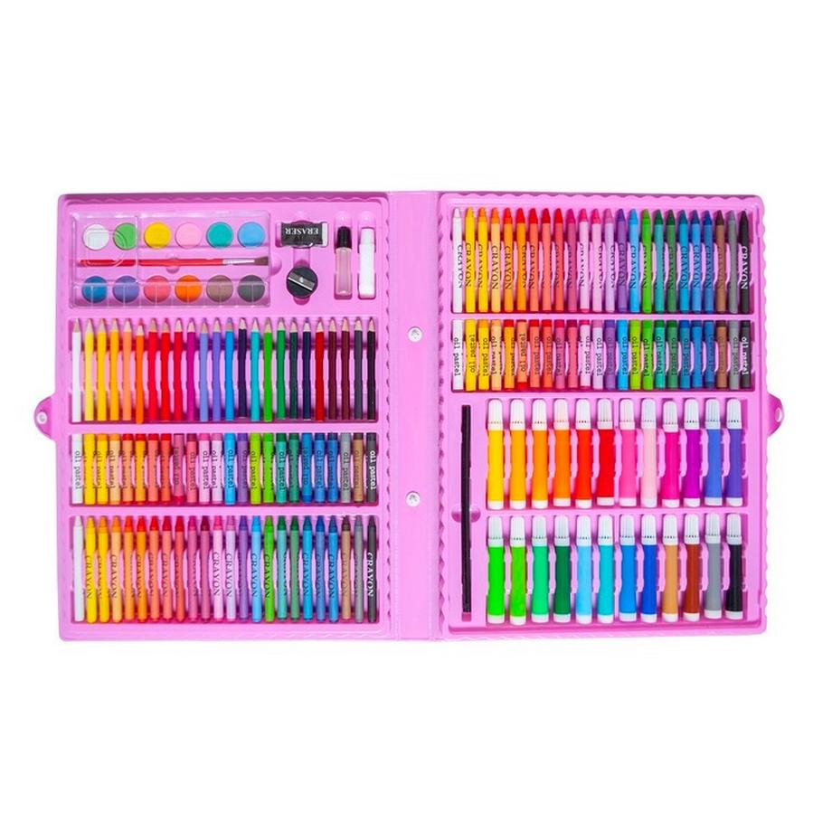 Maaleo  Malset im Koffer 168-teilig rosa 