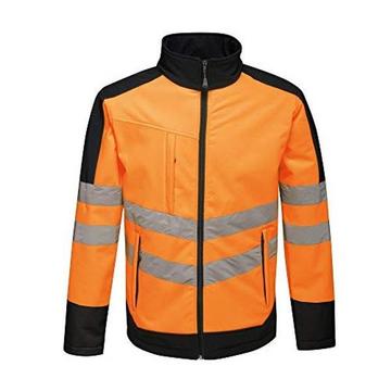 Hi Vis Pro SoftshellArbeitsjacke, reflektierende Details