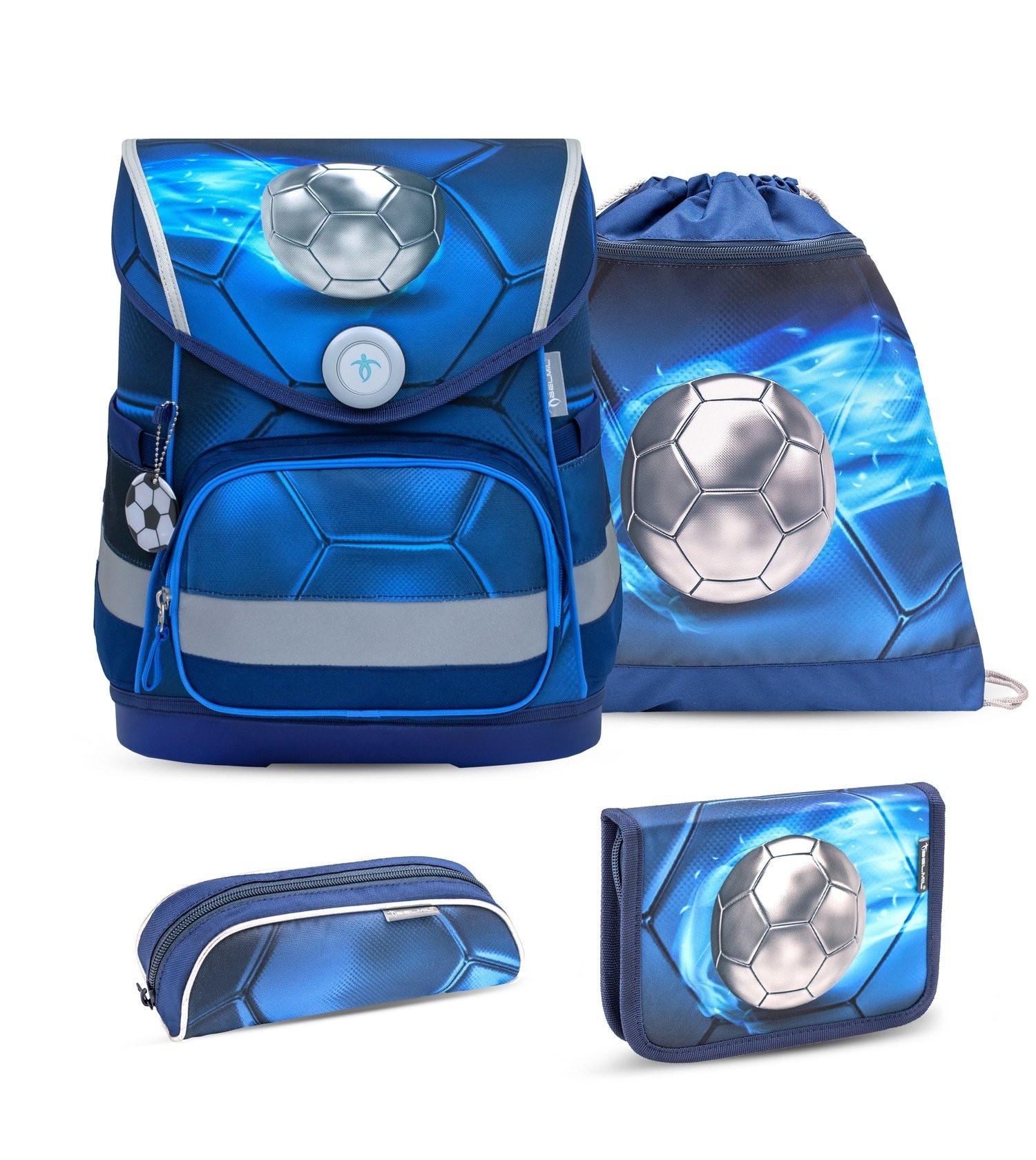 Belmil  COMPACT Schulrucksack-Set Football 4 