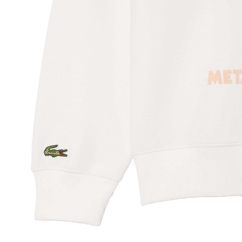 LACOSTE Sweatshirt mit gesticktem Logo und Grafikdruck  