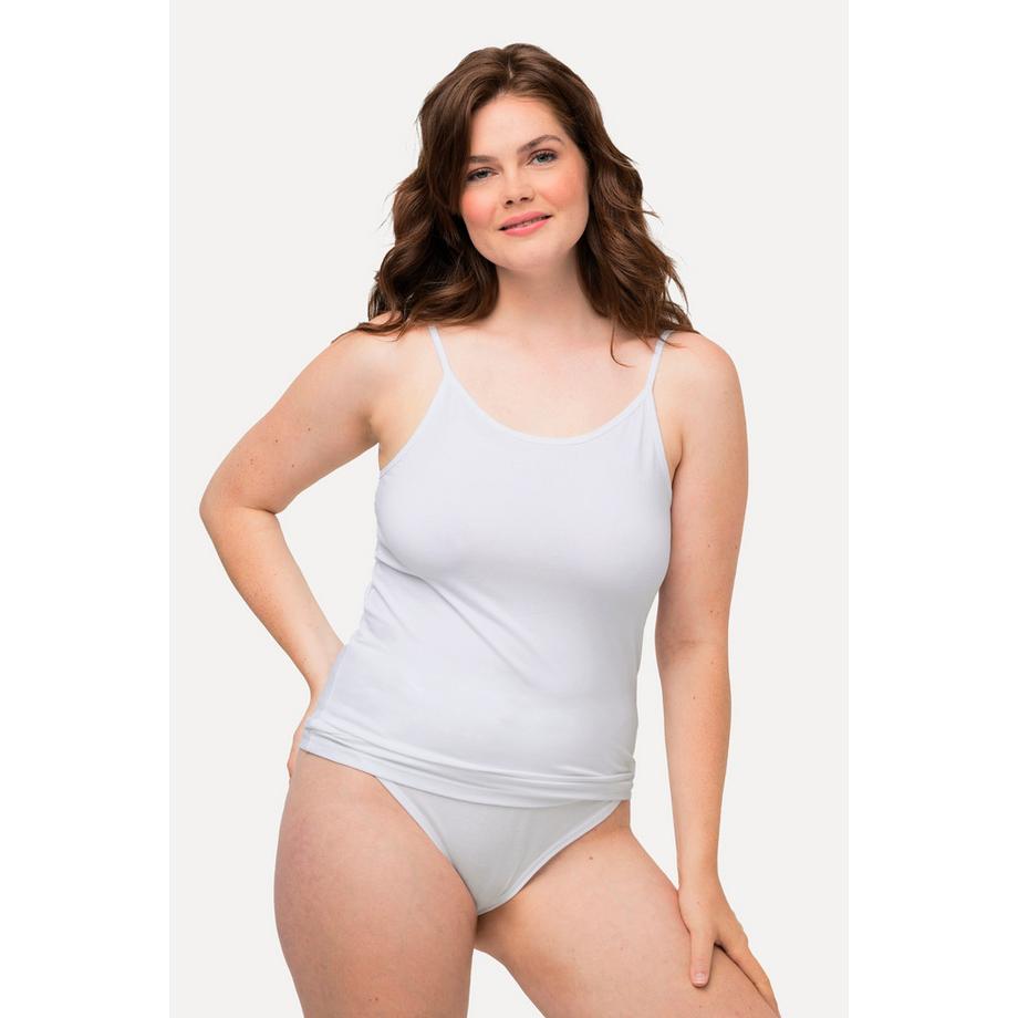 Ulla Popken Canottiera Spalline Sottili Slim Cotone Biologico  