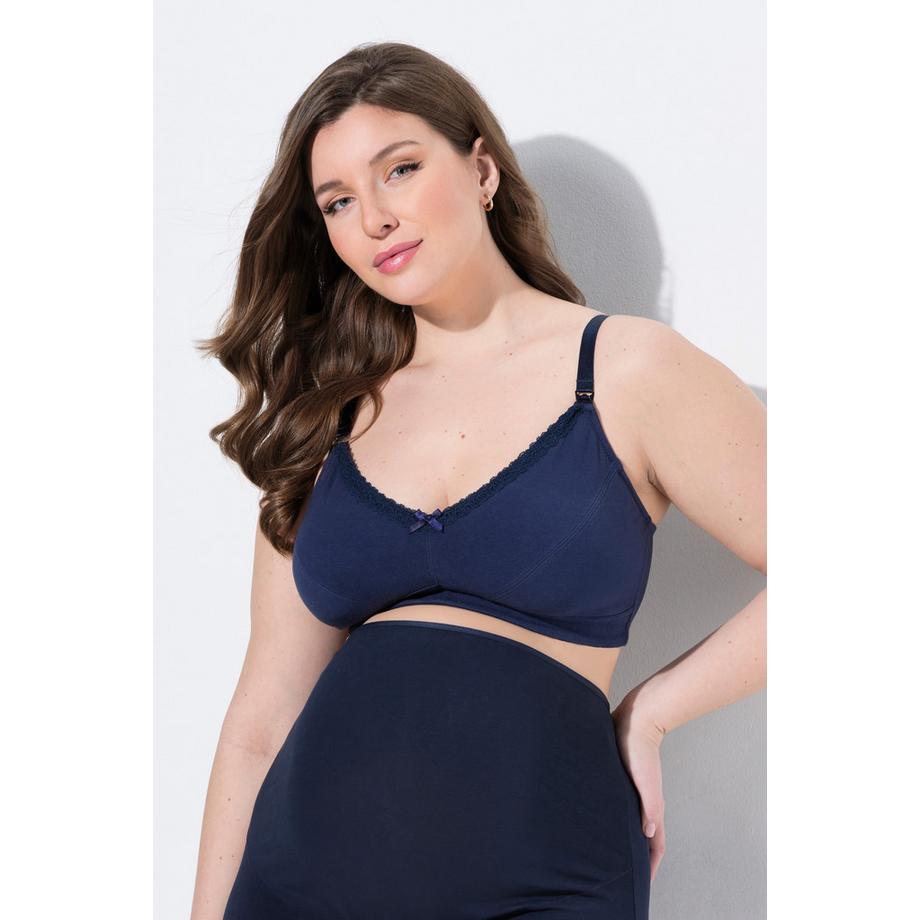 Ulla Popken Bellieva Soutien-gorge d'allaitement Bords en dentelle Ouverture sur le devant  