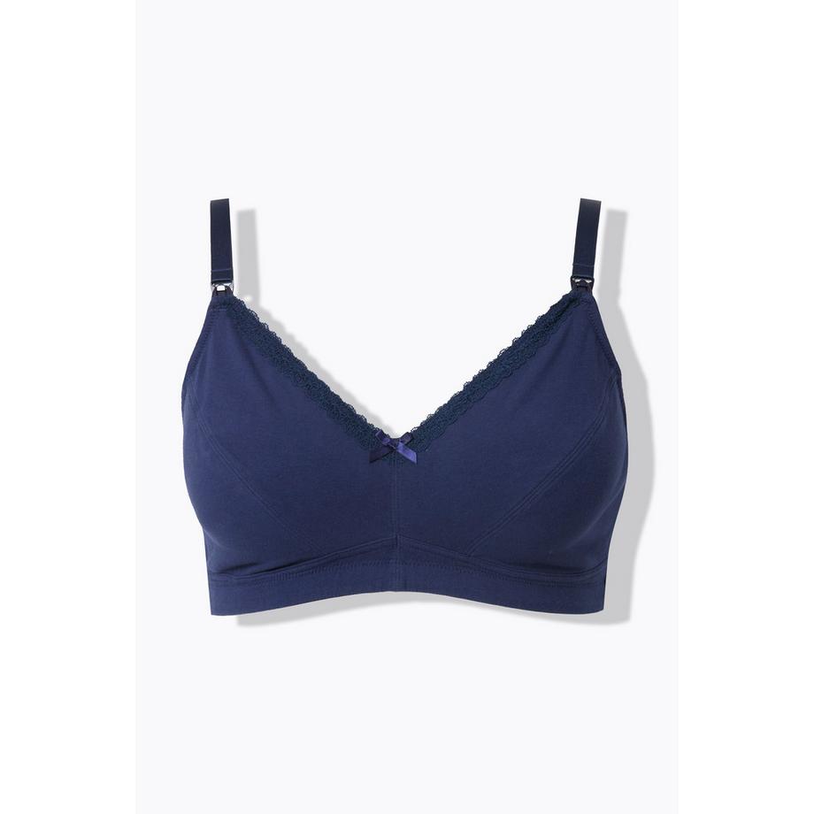 Ulla Popken Bellieva Soutien-gorge d'allaitement Bords en dentelle Ouverture sur le devant  