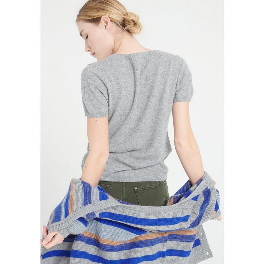 Studio Cashmere8 LILLY 14 Maglia Scollo a V Maniche Corte  