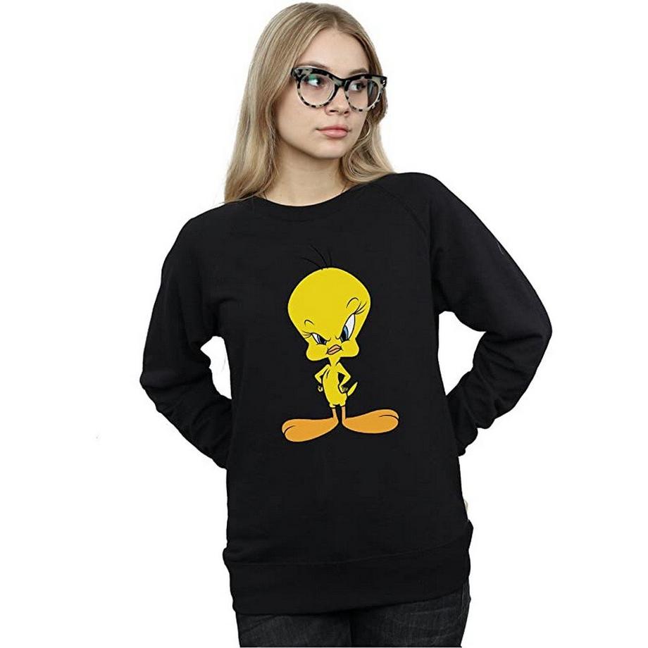 LOONEY TUNES Tweety Bird Angry Print Sweatshirt  
