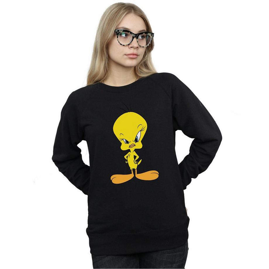 LOONEY TUNES Tweety Bird Angry Print Sweatshirt  