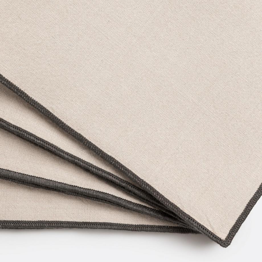 La Redoute Intérieurs Lot de 4 serviettes de table  