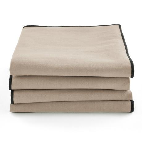 La Redoute Intérieurs Lot de 4 serviettes de table  