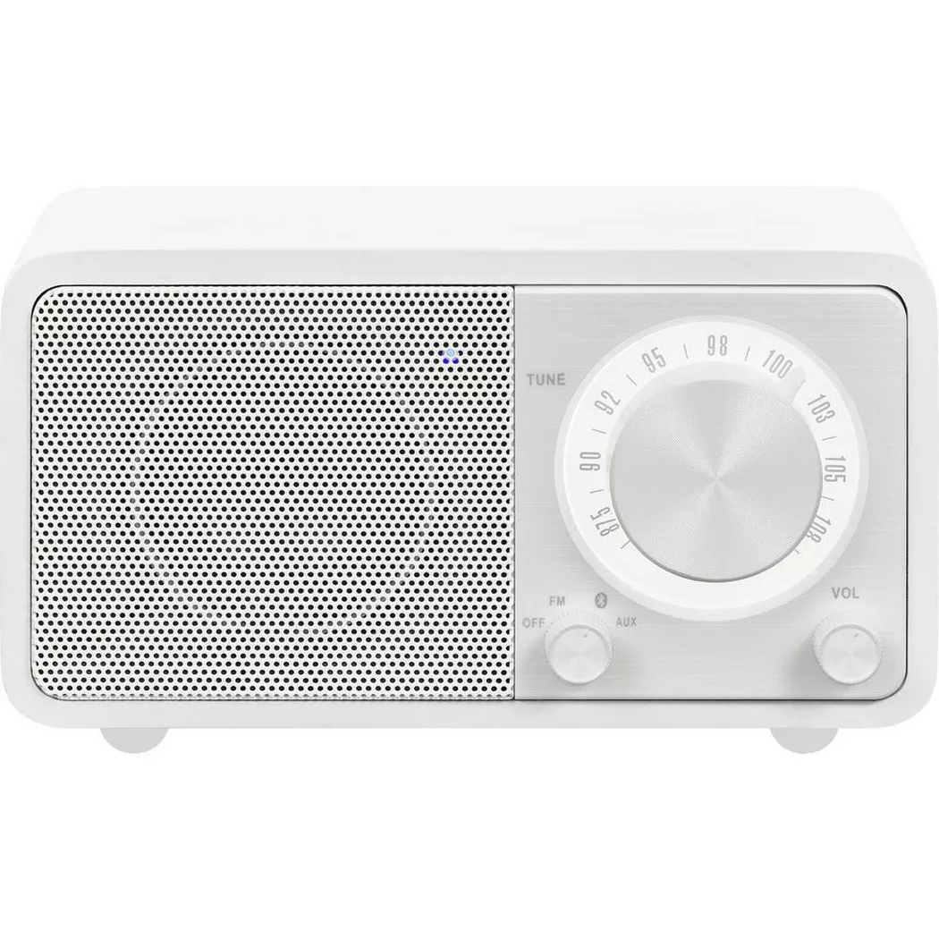 Sangean Genuine Mini WR-7 FM Radio Matt White - FM