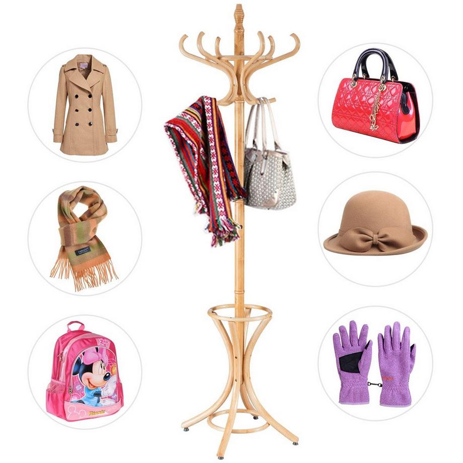 Porte-manteau avec porte-parapluie