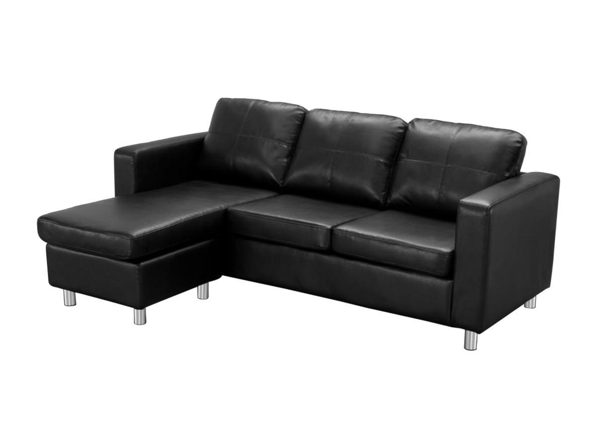 Vente-unique Ecksofa Kunstleder ACKLEY  