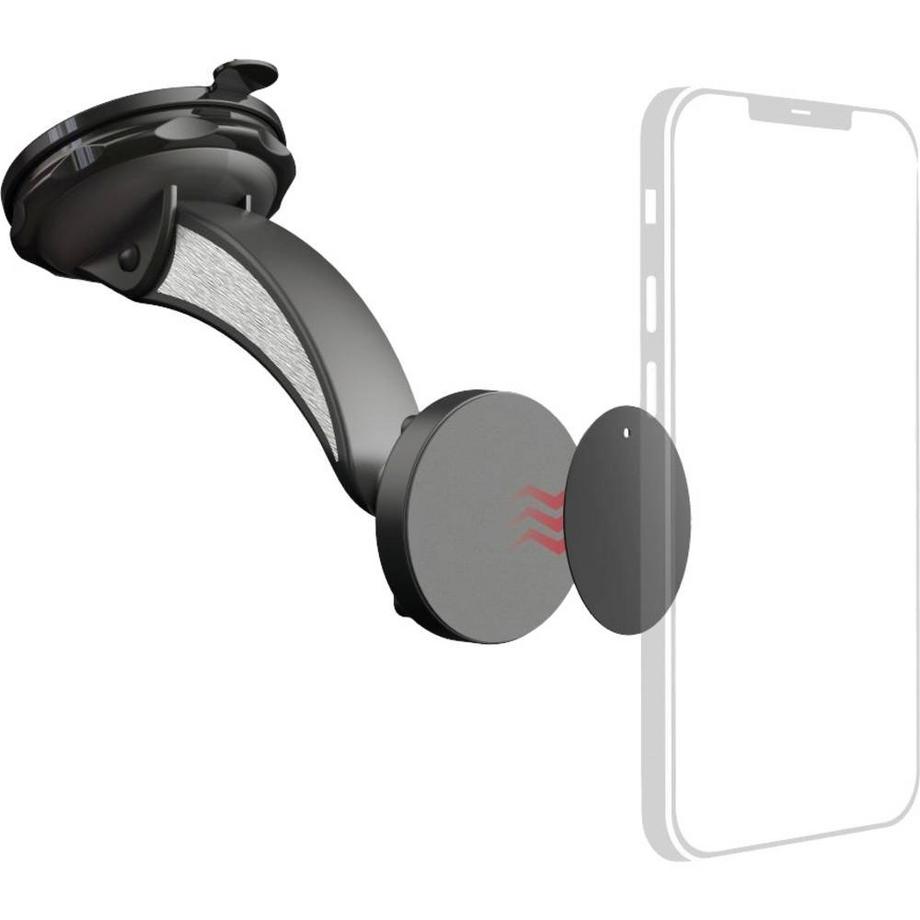 hama  Aimant pour support de téléphone portable automatique avec ventouse, pivotant à 360°, universel 