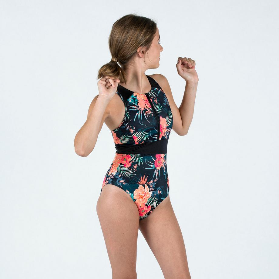 DECATHLON  Costume da bagno bambina Dorso a Y poliestere 