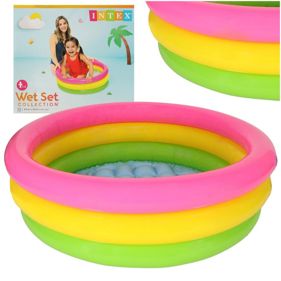 BESTWAY 57107 Piscina da giardino arcobaleno per bambini