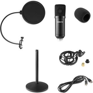 Vonyx  CMTS300 USB-Mikrofon, Tischstativ, Popfilter 